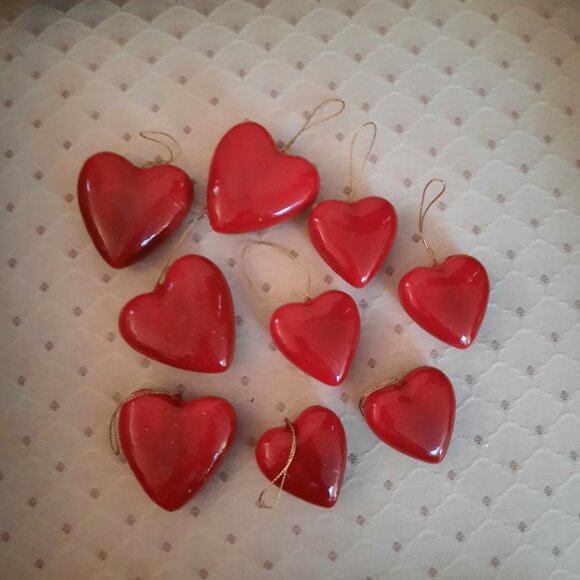 23 RED Ornaments & Two Furry Velvet Plaid Traditional Christmas Stockings - Picture 5 of 7